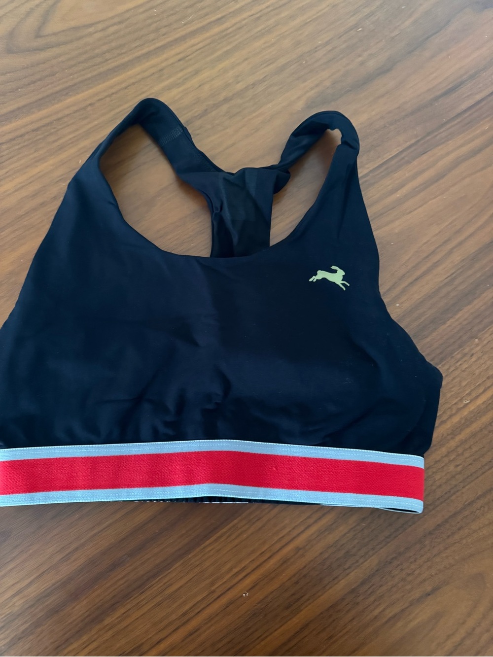 Tracksmith Black Run Bra